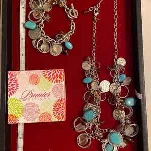 “Coastal Breeze” - necklace and bracelet, by Premier Designs.